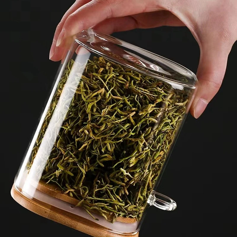 4 шт. герметичные стеклянные банки с крышками и ложками прозрачные для специй