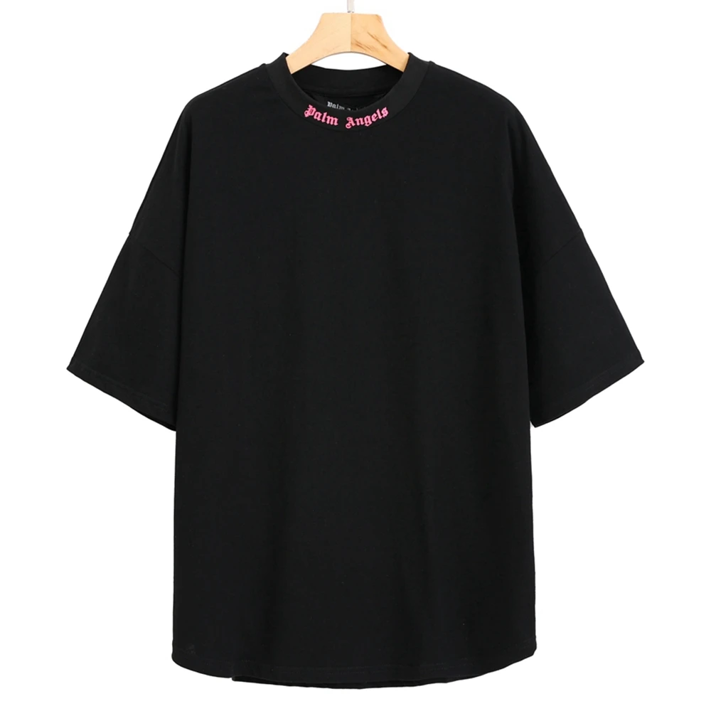 Свободная Повседневная футболка с надписью и логотипом 22ss коротким рукавом для