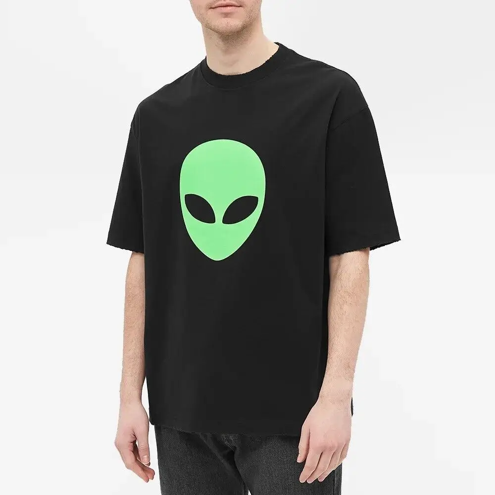 Футболка Alien крутая уличная одежда в стиле НЛО Минималистичная футболка унисекс