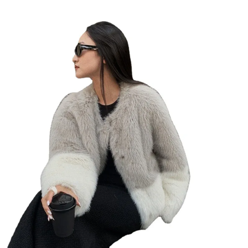 Environmental protection fur Mao Mao autumn and winter coat girl