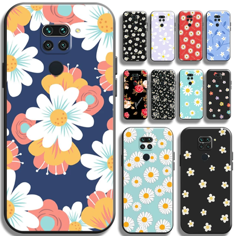 

Simplicity Flower Chrysanthemum For Xiaomi Redmi Note 9 9 Pro 9T 5G Phone Case Soft Back Funda Carcasa Shockproof Cases Cover