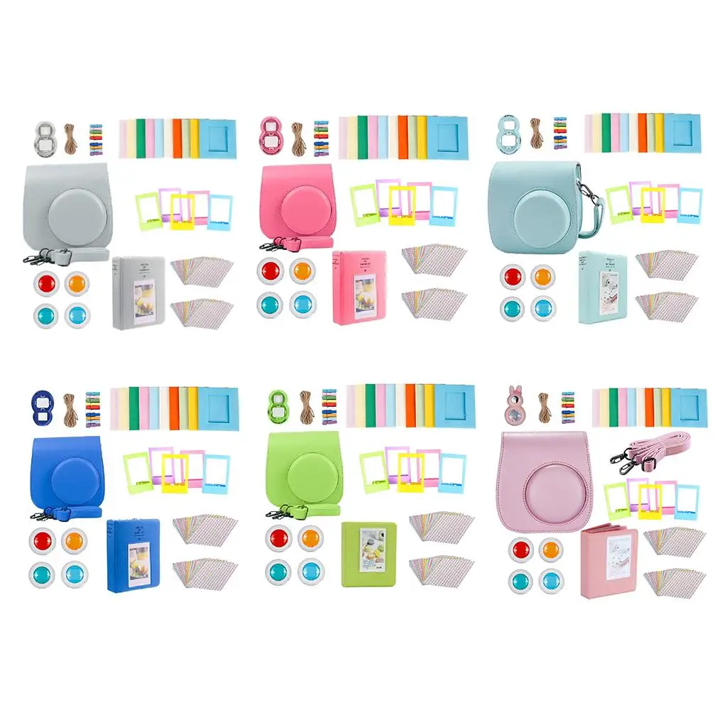 

Compatible with Mini 9 Film Camera Bundle with Case, Album, Filters & Other Accessories for Mini 9 8 8s ( 9 Items)