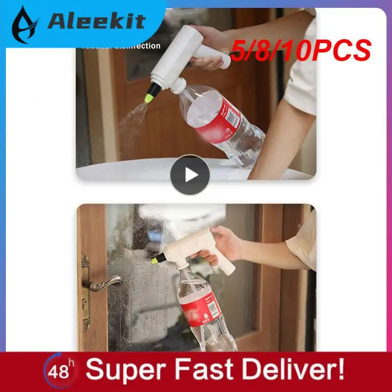 

5/8/10PCS Electric Long Nozzle Spray Can Head Multifunctional Household Watering Can Small Timer Automatic Spray Disinfection