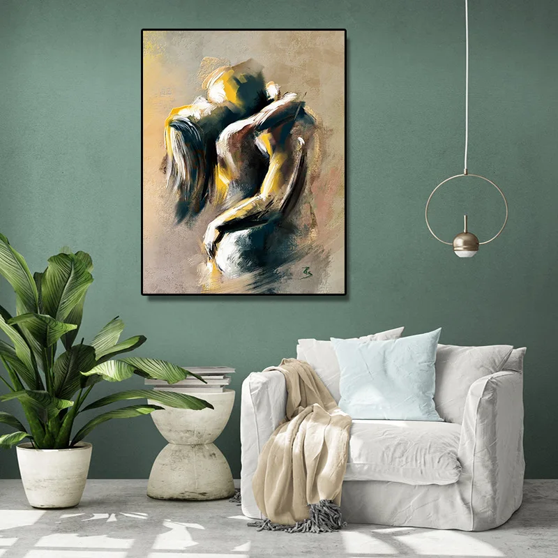 

Canvas Painting Sexy Abstract Body Art Couple Girl Women Posters Wall Art Pictures Living Room Decor Wall Decor Home Decoration
