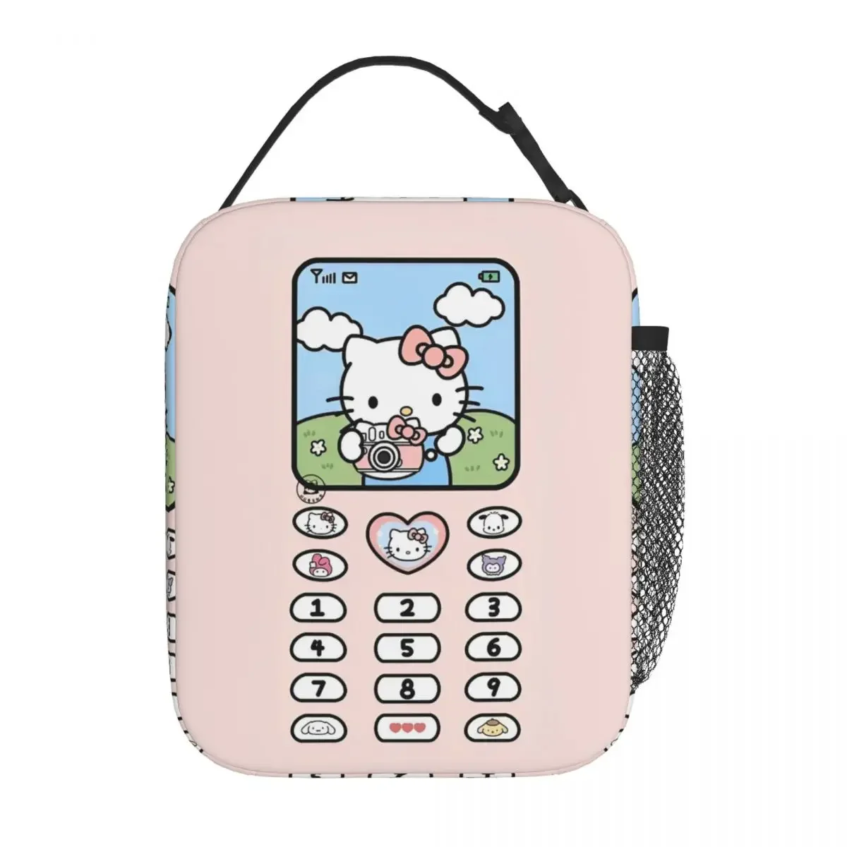 Сумка Для Обеда Hello Kitty Большая Ткань Оксфорд С Мультяшным Принтом Изолированная