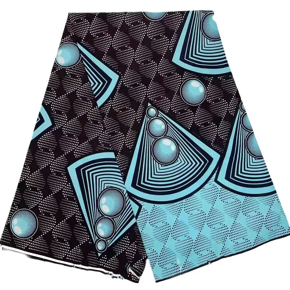 Африканский батик Ankara ткань с принтом 6 ярдов хлопок настоящая мягкая