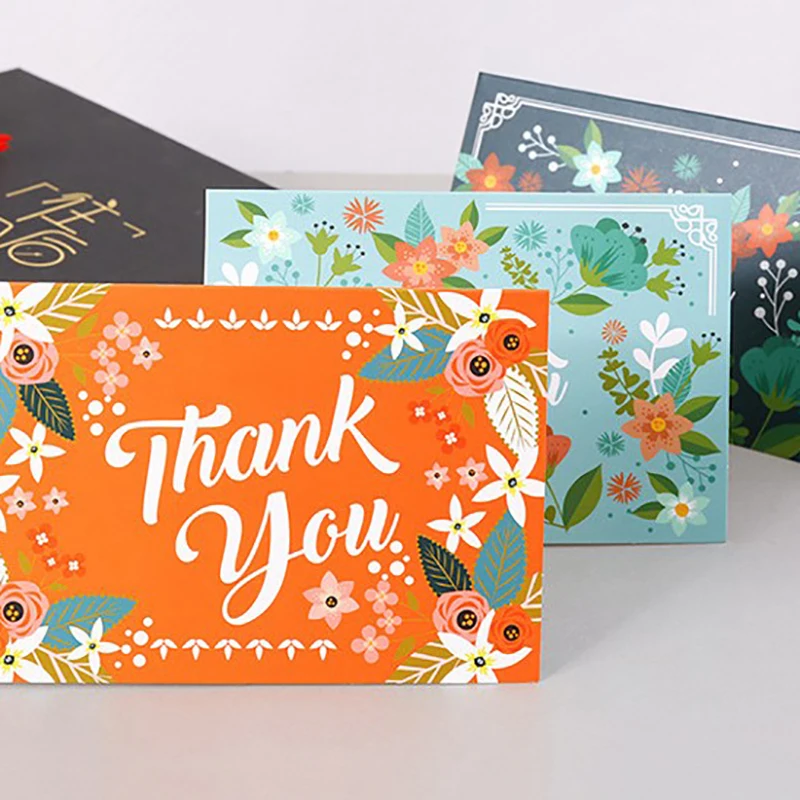 6 шт. спасибо открытка животные цветы для праздника пожелания поздравительная