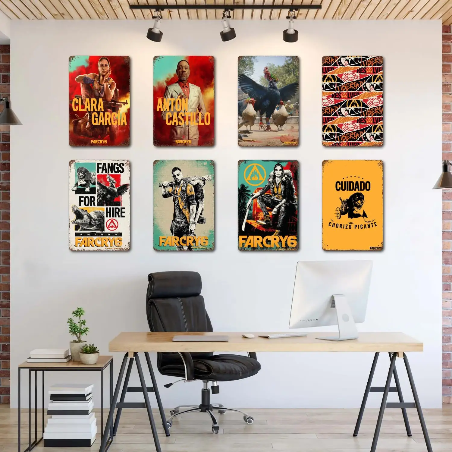 Far Cry 6 Новый рассвет видеоигры металлические знаки Настенный декор оловянные