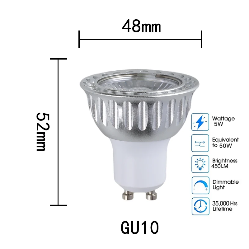 

Светодиодные лампы Aoyuansea MR16 24V 10W белый свет