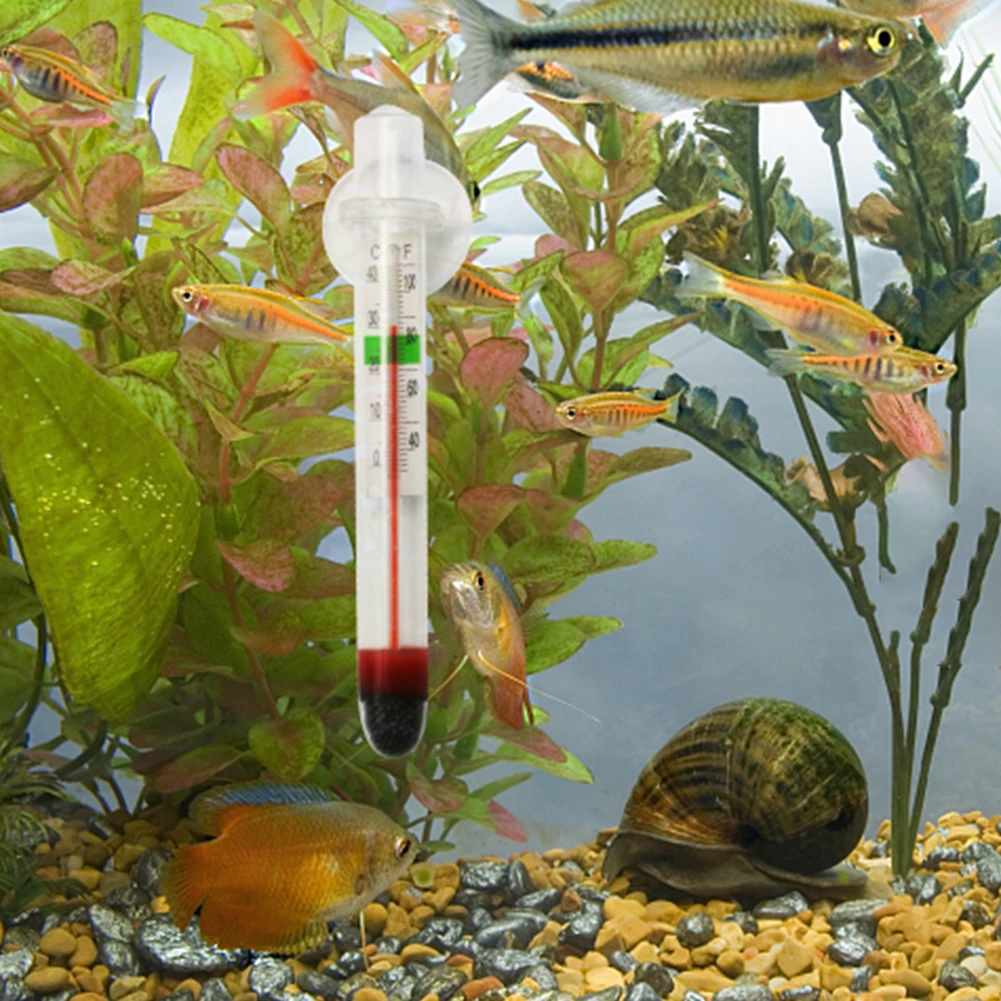 Цифровой плавающий аквариумный термометр, водонепроницаемые вертикальные датчики температуры, комнатные аксессуары для рыб и домашних жи...