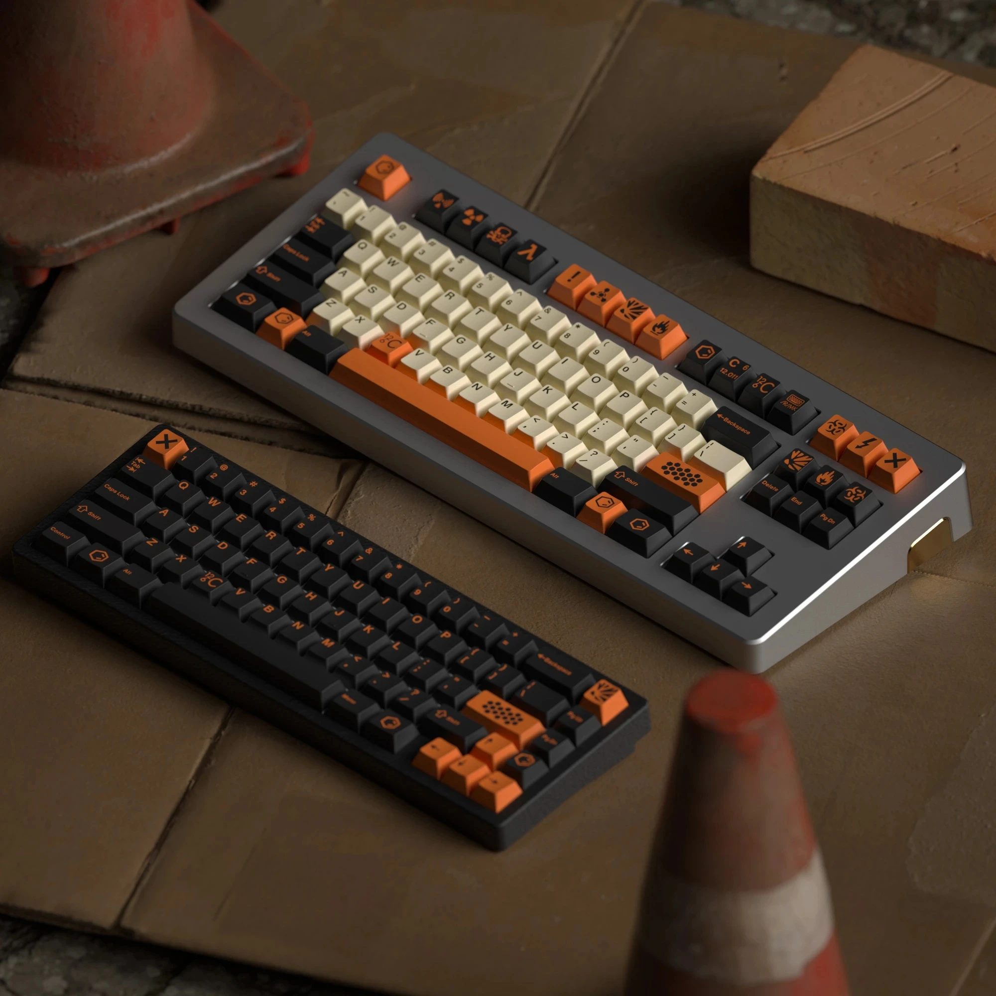 

GMK Carbon Keycaps Cherry Profile Keycap GMK PBT Dye Sublimation Keycaps For 61 64 68 75 84 980 87 Filco104 Mechanical Keyboard