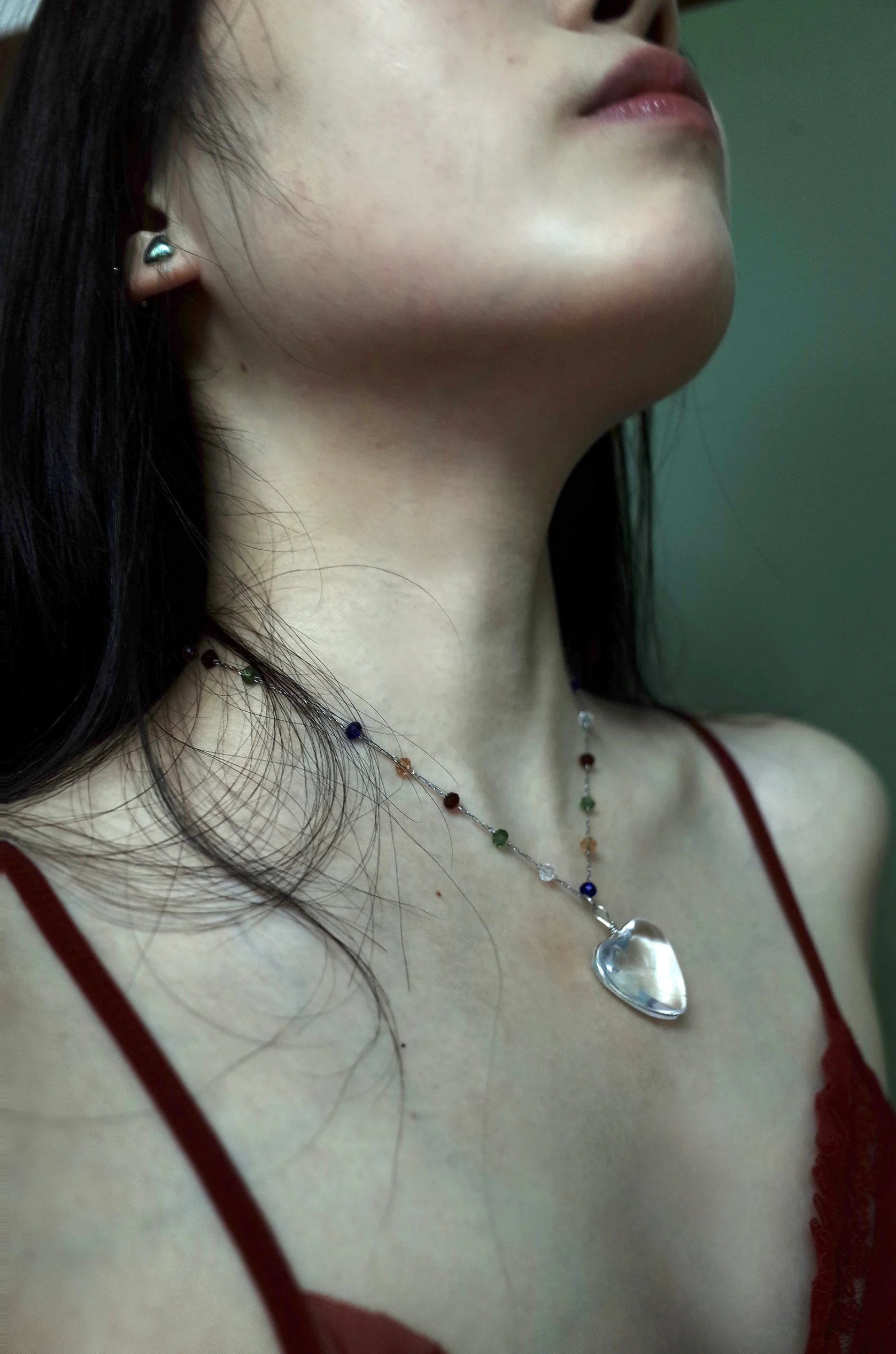 's Communication | * Плавающий одуванчик Прозрачный контейнер для любви ожерелье из