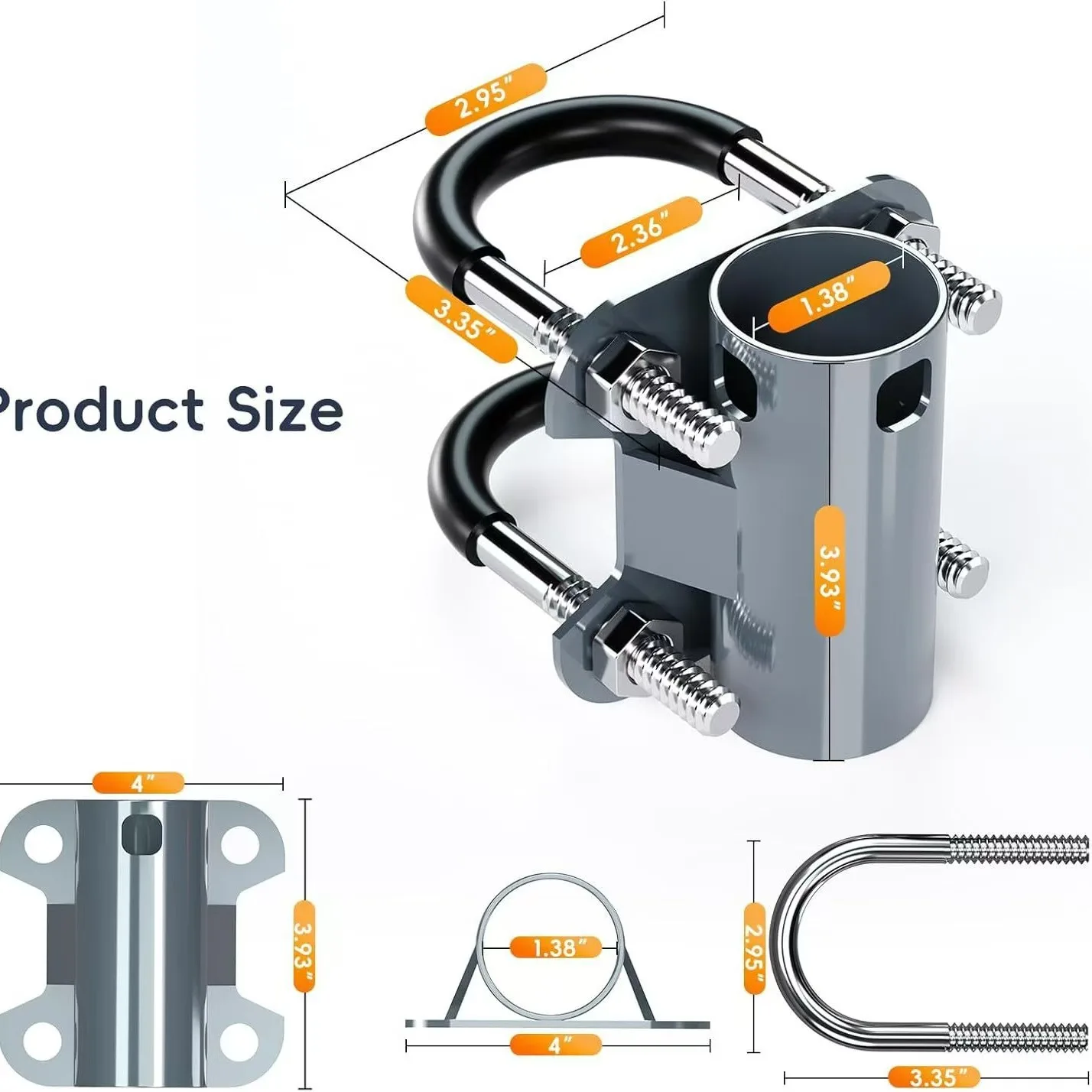 Универсальный U-образный кронштейн для посуды StarLink V2 переходник крепления на