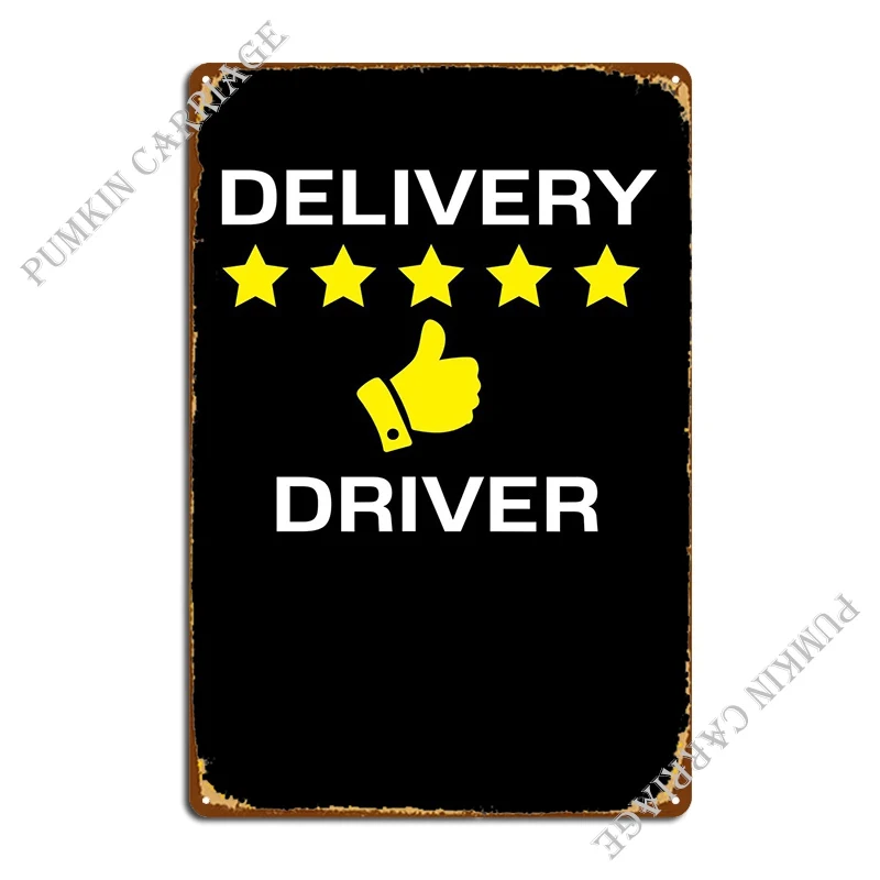 

Водитель доставки металлический налет Ретро Кухня Настенный декор Настенная роспись оловянный знак плакат