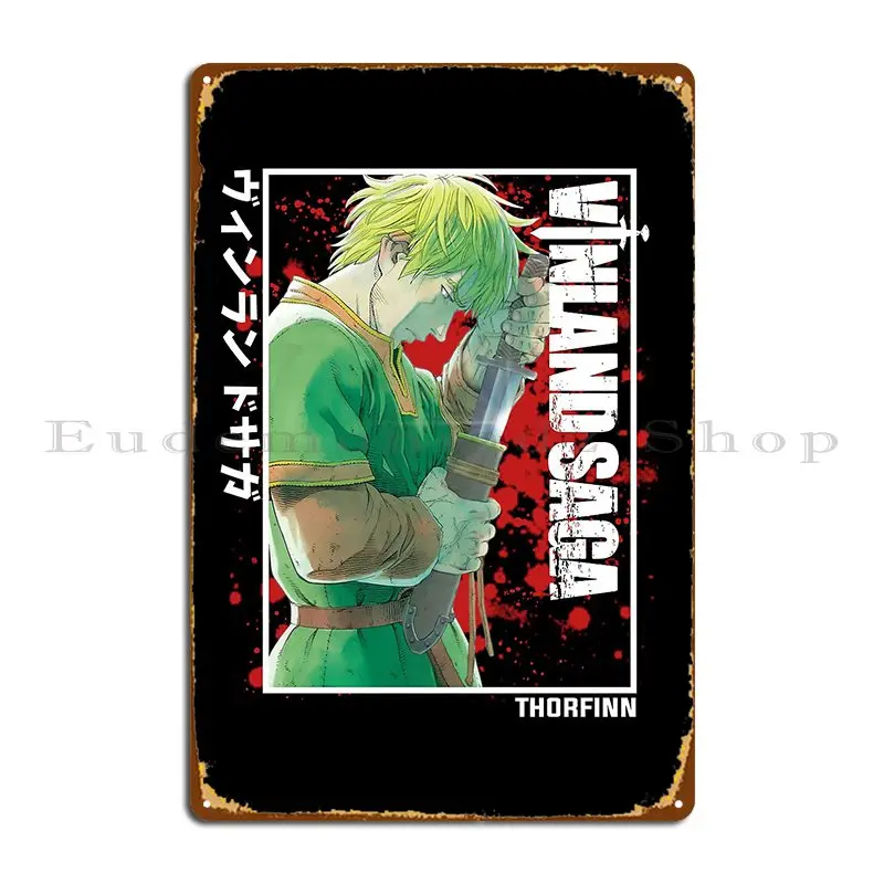 Vinland Saga Thorfinn металлический знак плакат дома индивидуальный гостиная кино
