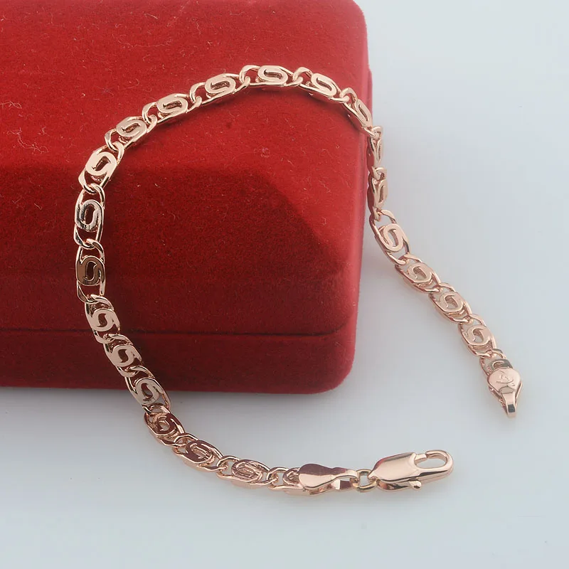 Женский браслет-цепочка из нержавеющей стали 4 мм цвета в ассортименте