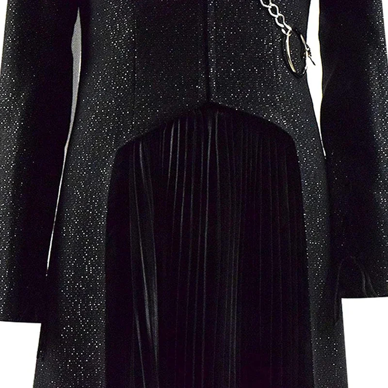 Дейенерис Таргариен Дэни Косплей Костюм Средневековье Платье Униформа Черный