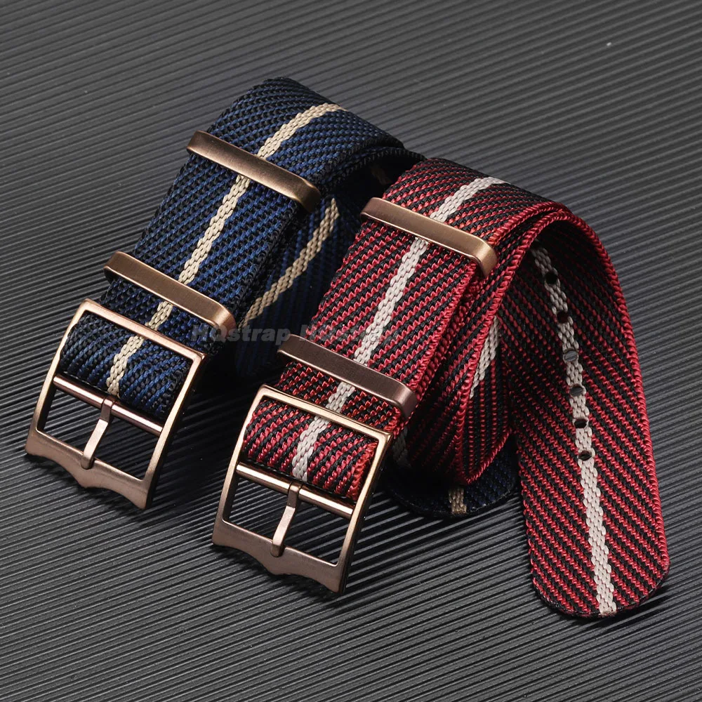 Фото Нейлоновый парусиновый ремешок для часов Tudor Military Premium, браслет с бронзовой пряжкой, тканевый ремешок 20 мм 22 мм, спортивный мягкий универсальный браслет №2