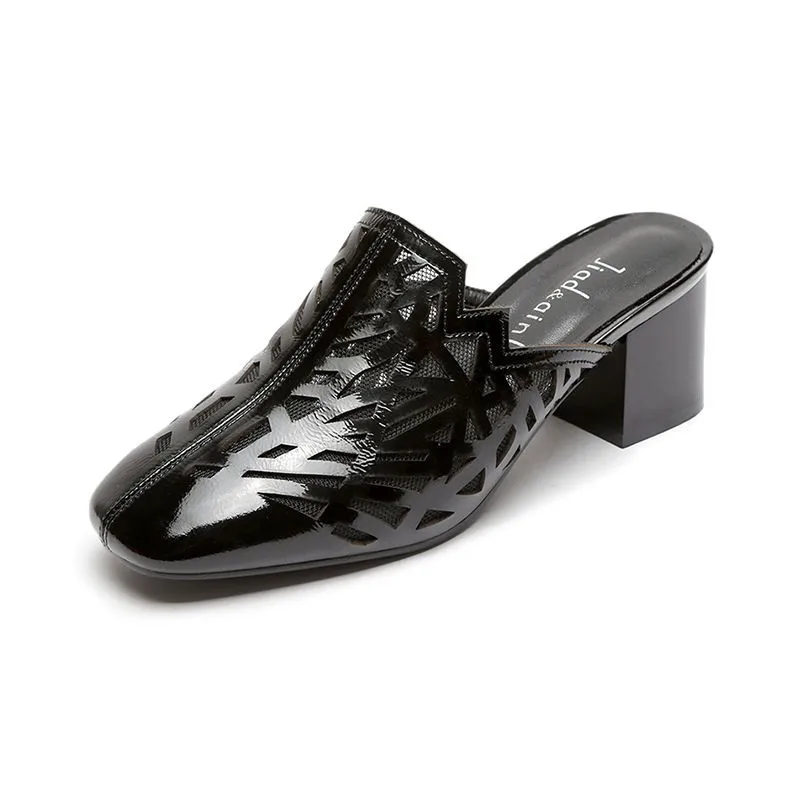 

New women's sandals 2022 fashion sequined open-toed slippers Korean style temperament slippers women's work shoes