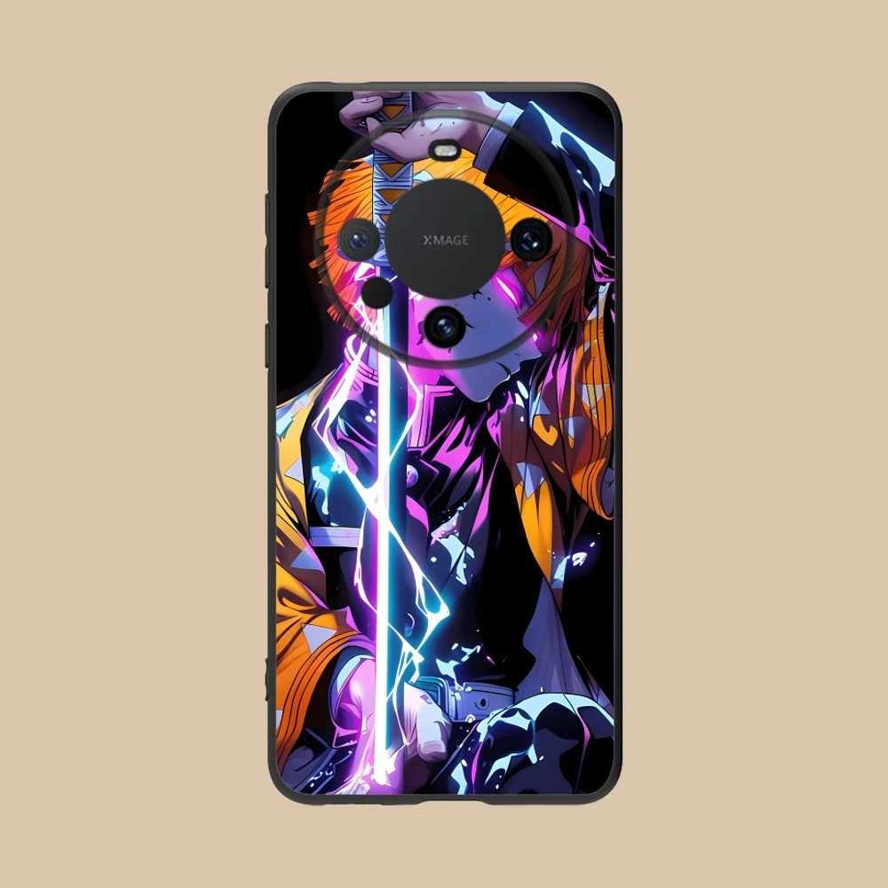 Цветной неоновый чехол для мобильного телефона Demon Slayer Huawei Mate 60 50 40 30 20 10 Pro Plus Lite E 5G