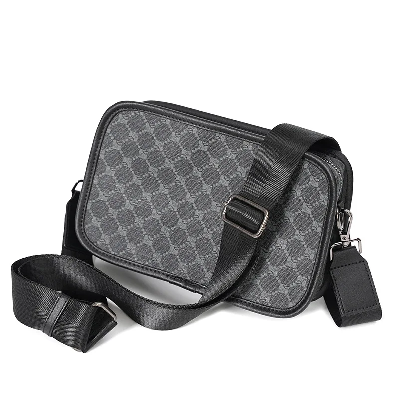 

2022 New Simple Casual Mini Shoulder Crossbody Bag Trendy Teens Square Bag Zipper Phone Pouch Street Clutch Bag Male Satchels