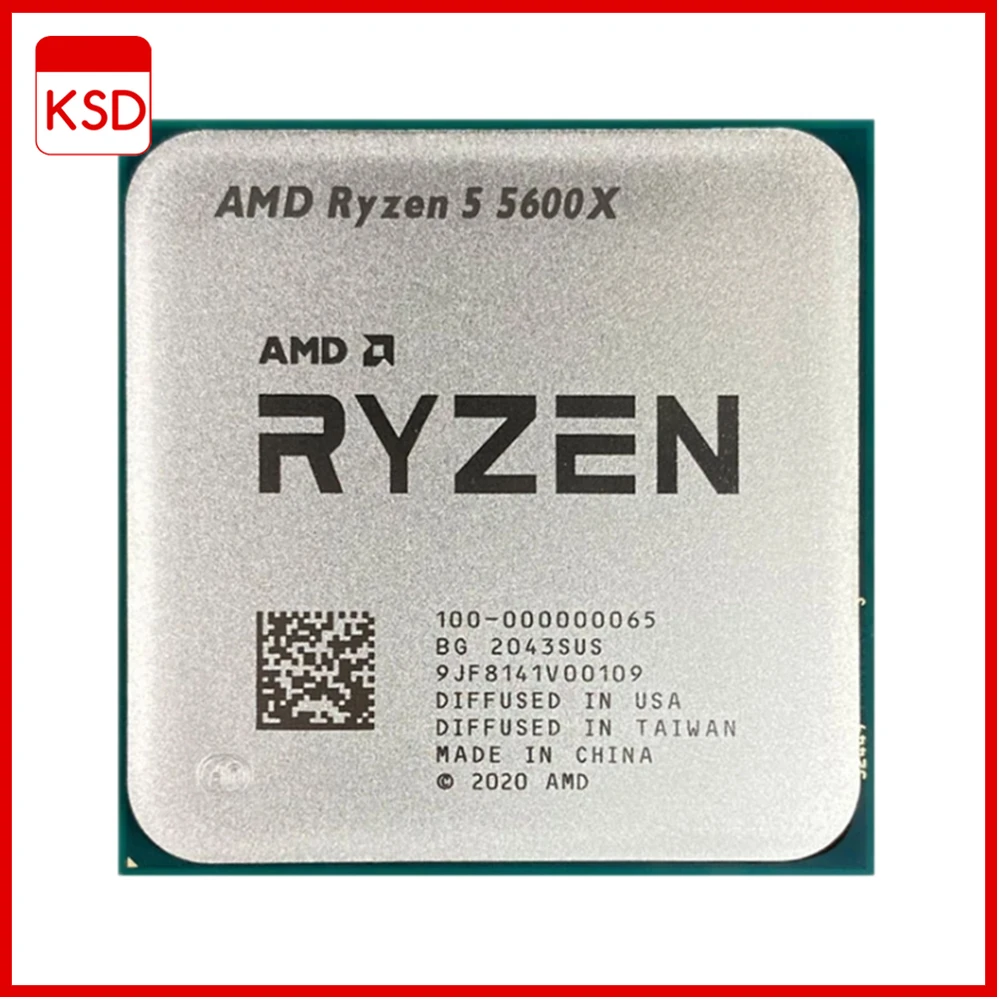 

AMD Ryzen 5 5600X R5 5600X 3.7 GHz Six-Core Twelve-Thread CPU Processor 7NM 65W L3=32M 100-000000065 Socket AM4