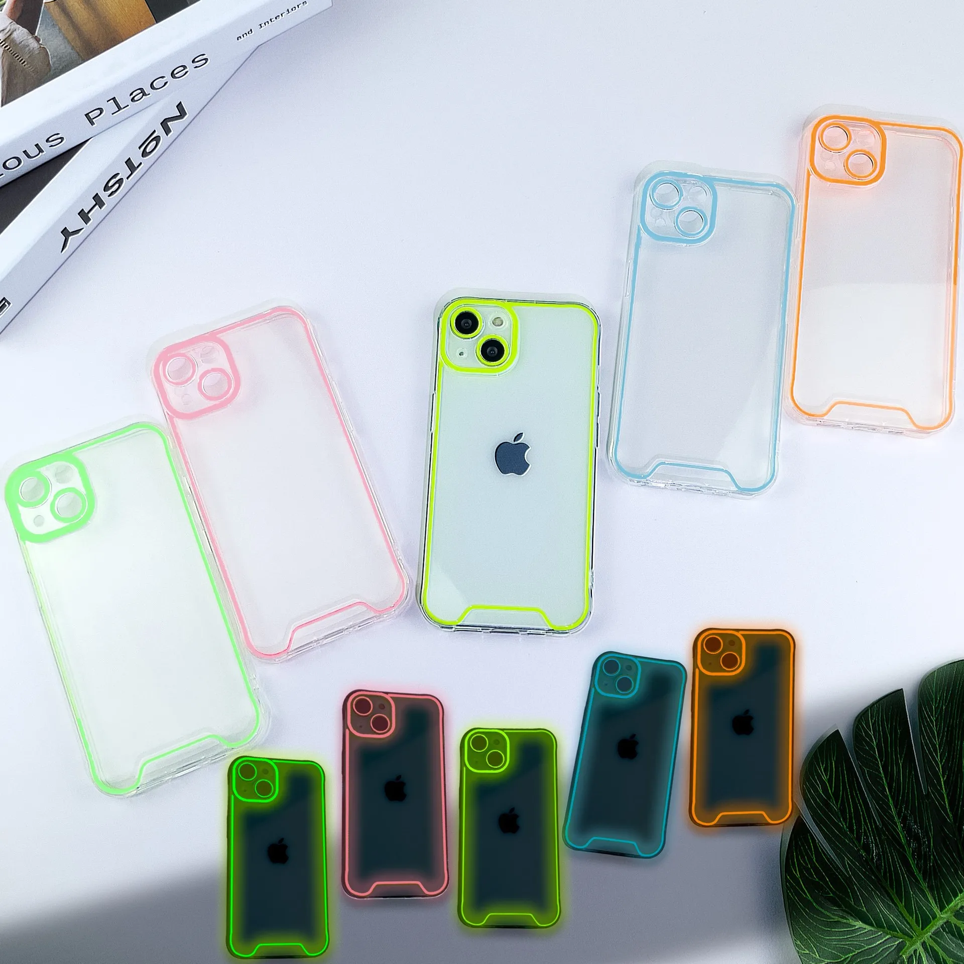 

Night Light Luminous Silicone Soft Case for IPhone 14 Plus 13 12 11 Pro Max XS XR X 14Pro 13Pro 14Plus IPhone14 i14 Back Cover