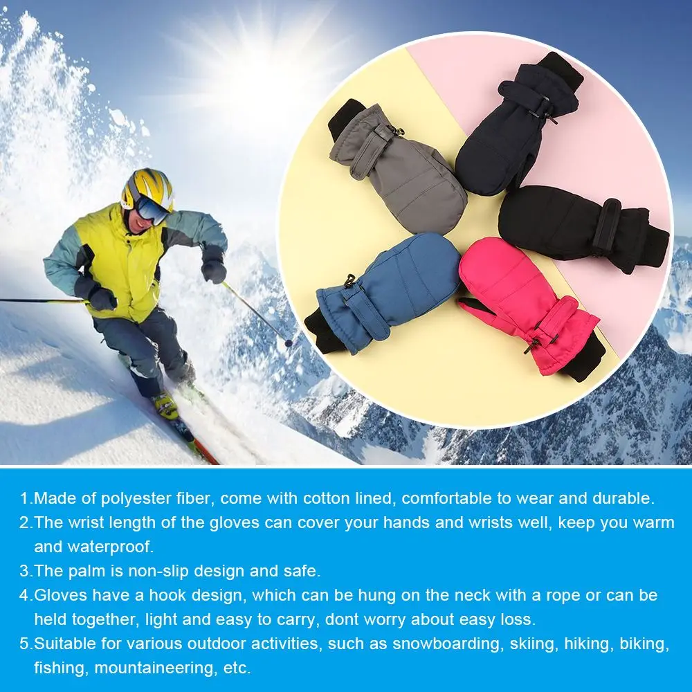 

Качественные ветрозащитные водонепроницаемые детские зимние детские перчатки для катания на открытом воздухе детские лыжные перчатки вар...