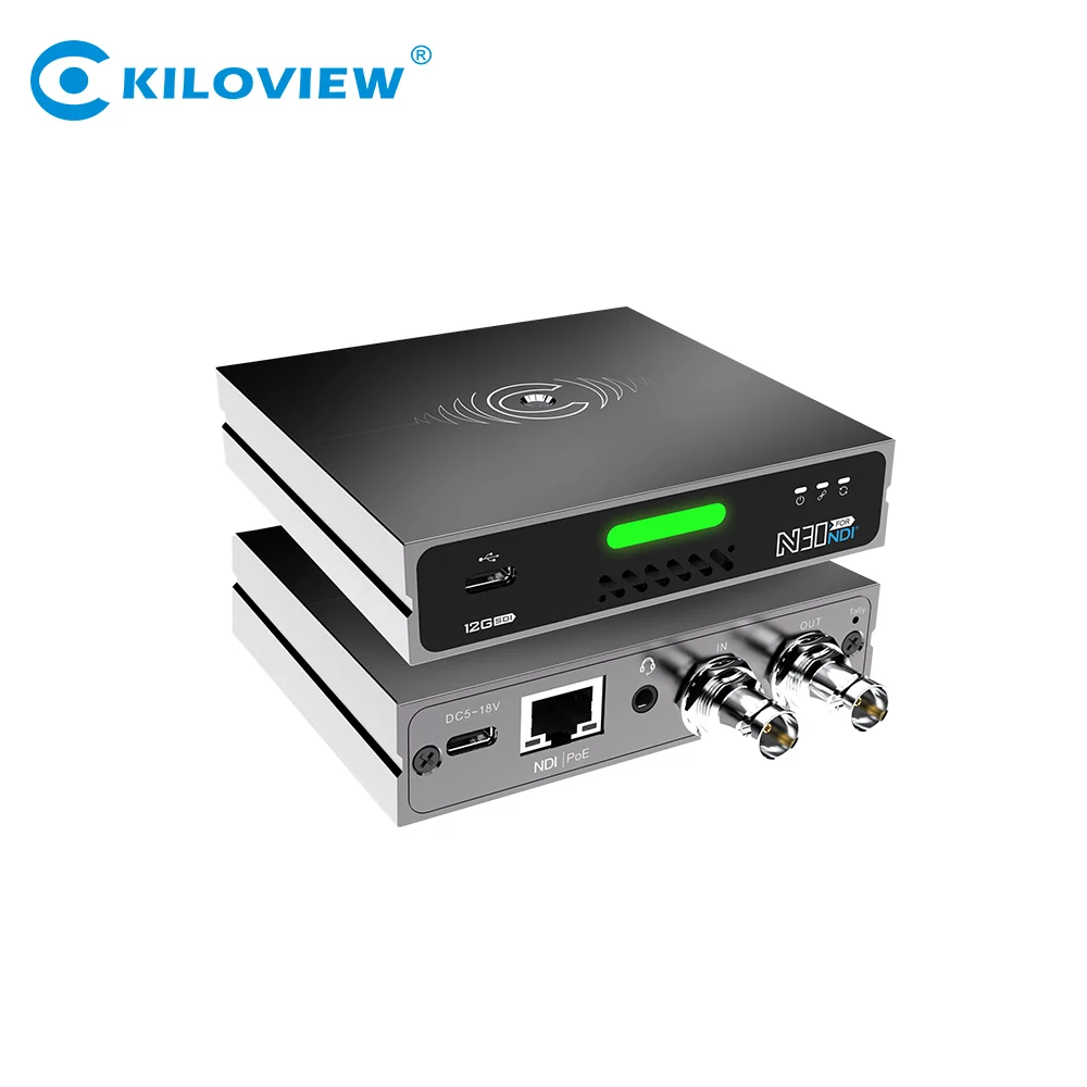 

Kiloview N30 encoder decoder 4K 12G SDI NDI ip live streaming YOUTUBE FACEBOOK iptv video encoder