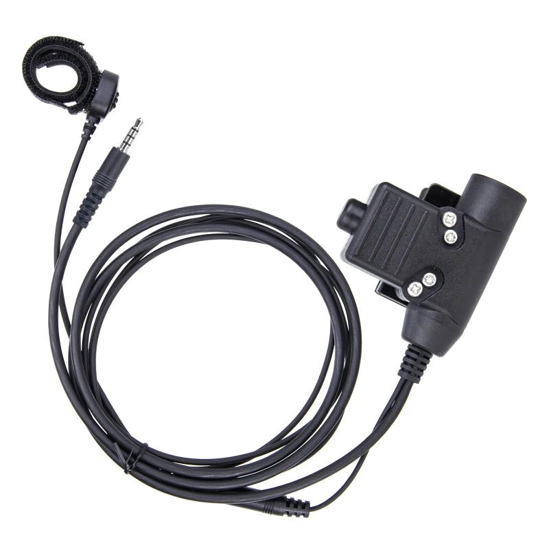 U94 PTT System Adapter Push to Talk Walkie Talkie Adapter for 3.5mm  plug 80cm/31.5in Cables Replacement
