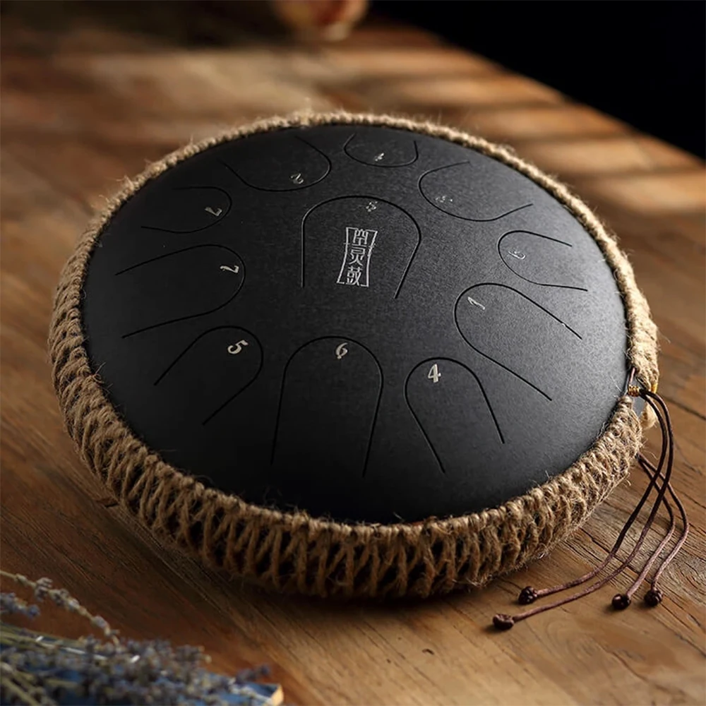 Enlarge steel tongue drum 13 inch 11 note musical instruments handpan drums percussion instrument Drum sticks Music drum set Gifts NEW