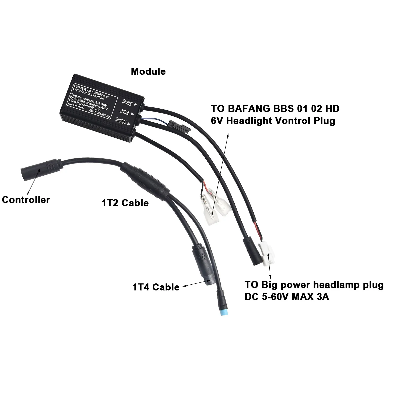 

Модернизируйте свой приводной привод Bafang с помощью кабеля адаптера для группы ламп, улучшенная производительность освещения, интегрированная комбинация фар