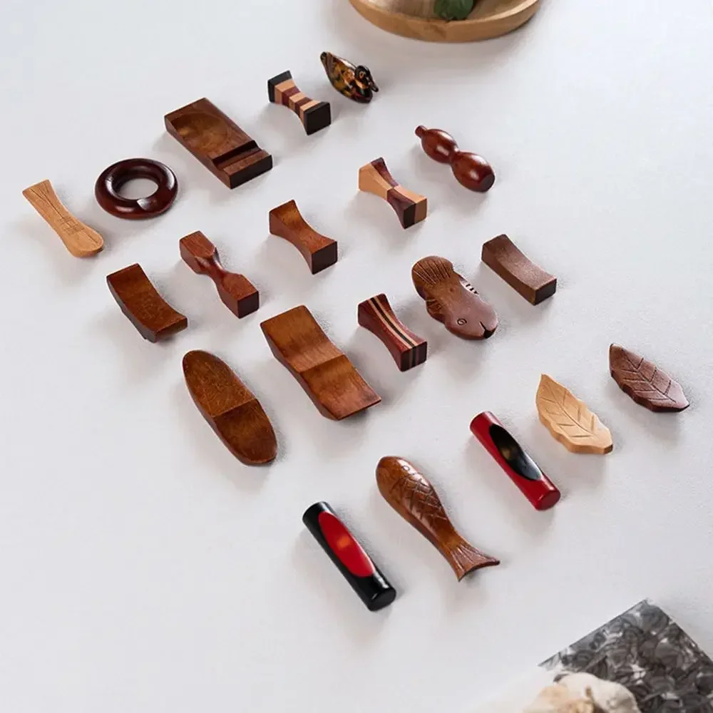 Креативный японский держатель для палочек еды деревянная подушка ложка вилка