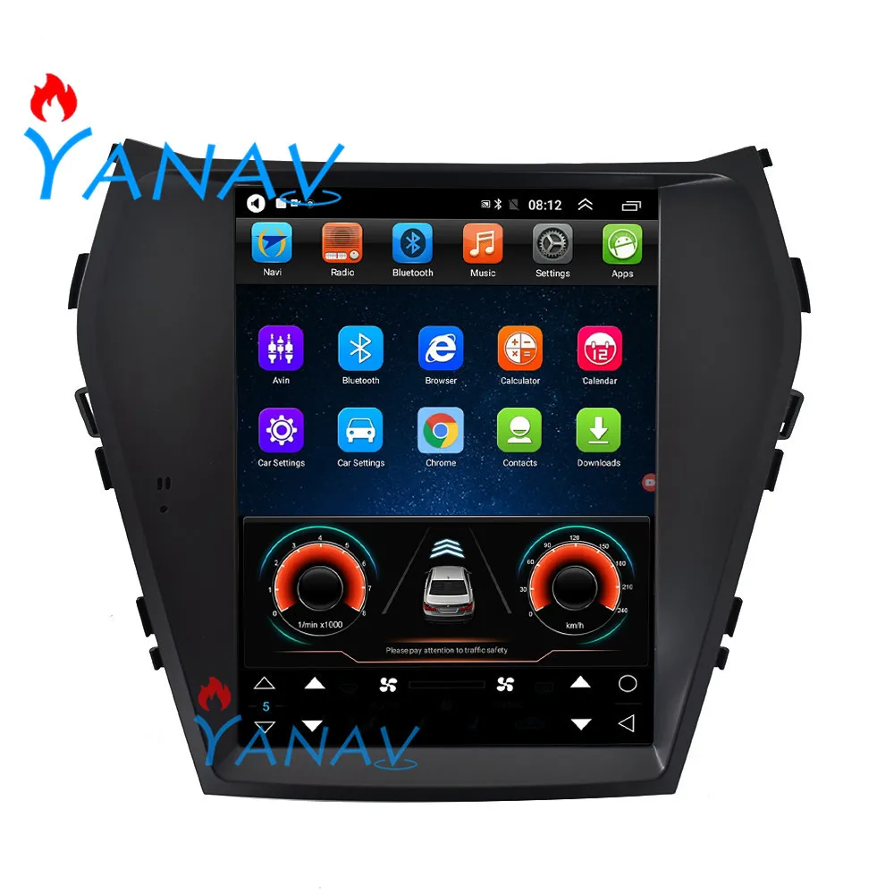

For Hyundai IX45 Santa Fe 2015 2016 2017 Android 10.4 inch Vertical Screen Multimedia Player Stereo GPS Navigation Carplay WIFI