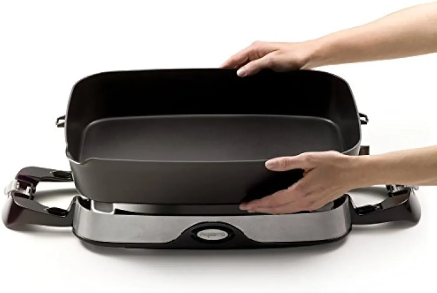 Presto 06857 16-дюймовая электрическая сковорода для складок черная