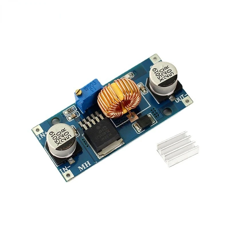 

5A XL4015 DC-DC 4-38V to 1.25-36V Step Down Adjustable Power Supply Module LED Lithium Charger With Heat Sink
