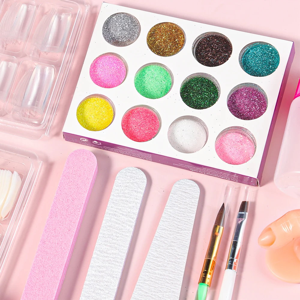 Акриловая пудра с акриловой жидкостью набор для дизайна ногтей мономер жидкость