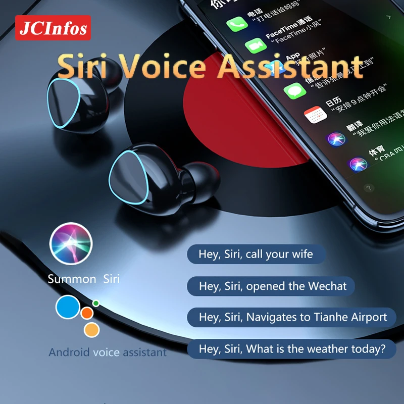 Bluetooth наушники V5. 1 Tws True беспроводные с высокой степенью защиты | Электроника