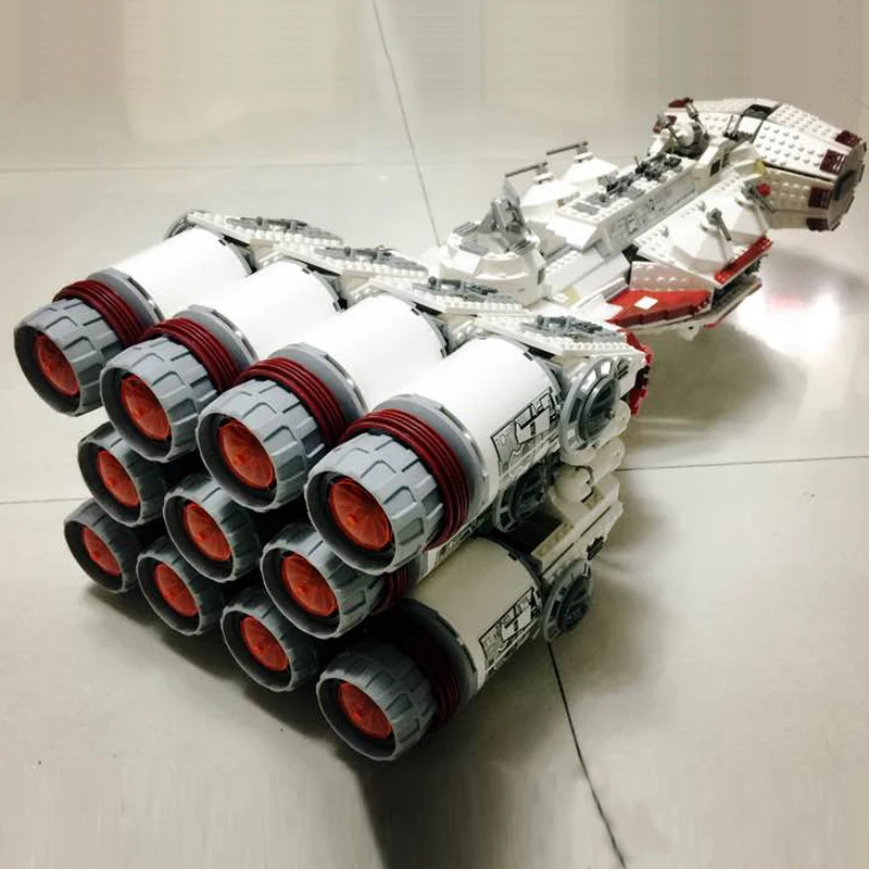 Ребельский корабль блокадной пробивки 3250 штук Модель Moc Модульные строительные блоки Кирпичи Обучающие дети Дети Мальчики 10019 Игрушка на.