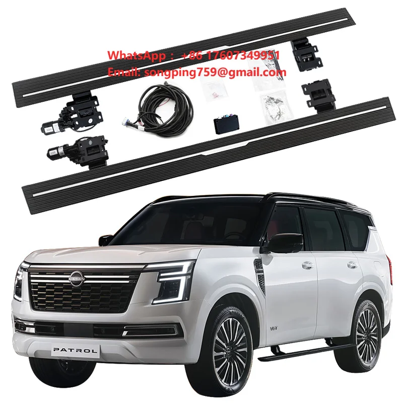 Фото Автоматические электрические выдвижные подножки для Nissan Patrol Y63 2025 №1