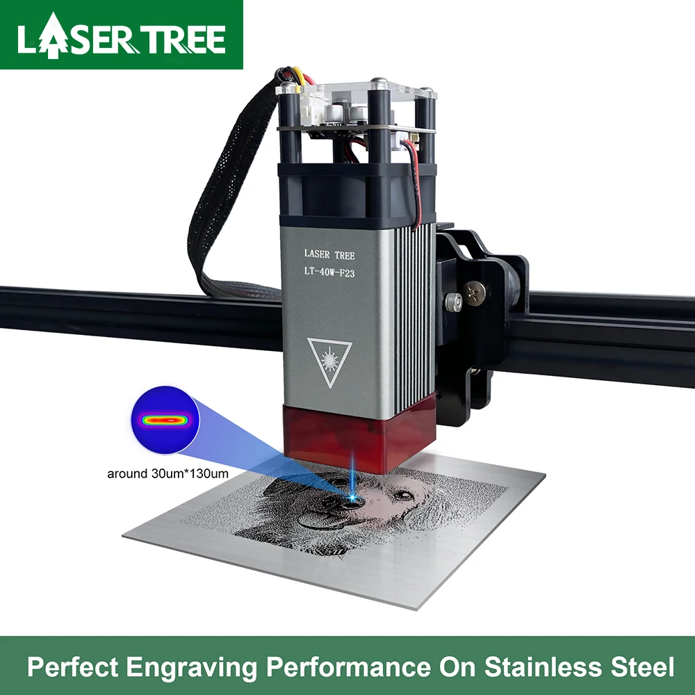 Лазерное Дерево 20 Вт 40 лазерный гравировальный модуль 450 нм TTL лазерная головка