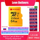 Карта памяти Micro SD Kodak, класс 10, 512 ГБ, 16 ГБ, 32 ГБ, 64 ГБ, U3, 4K, высокоскоростная карта памяти, tf128гб, Mecard C10, 1 ТБ