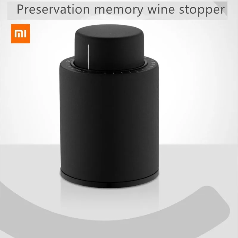 

Xiaomi Vacuum Wine Stopper Press Wine Plug Fresh Food ABS Plastic Portable Date Scale Fresh-keeping Plugs Kitchen Household