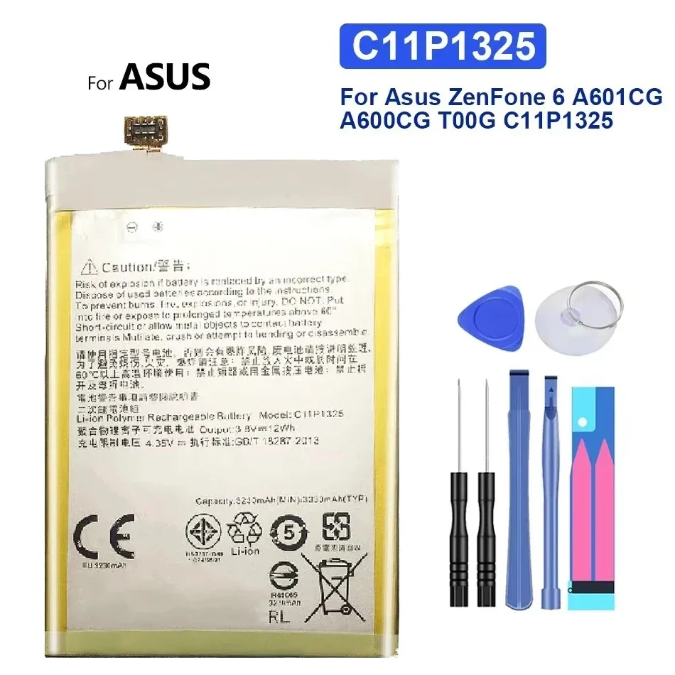Сменный аккумулятор C11P1325 C11P2102 C11P1904 3330 мАч-5000 мАч для Asus ZenFone 6 9 7 ZS696KS A601CG A600CG T00G