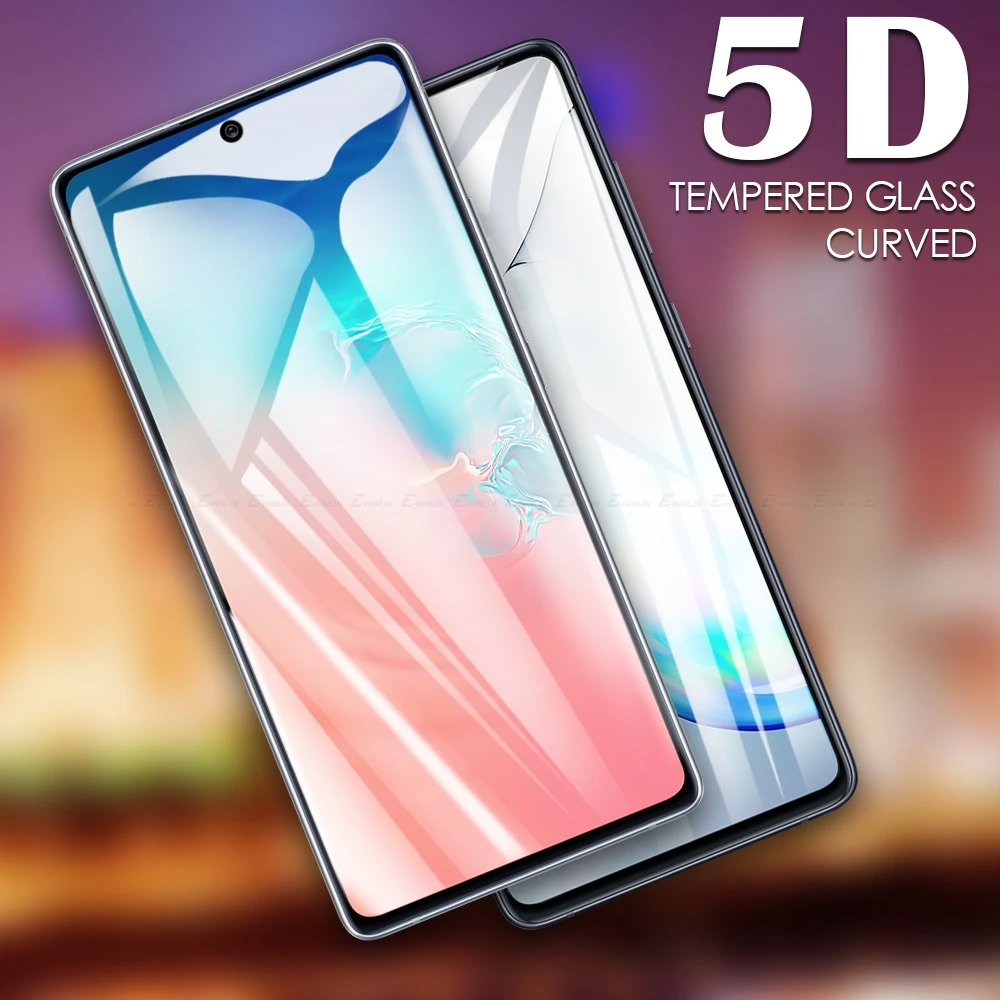 

5D Curved Edge Full Cover Screen Protector Tempered Glass For Samsung Galaxy S23 Plus S21 S20 FE 5G S10e S10 Note 10 Lite Film