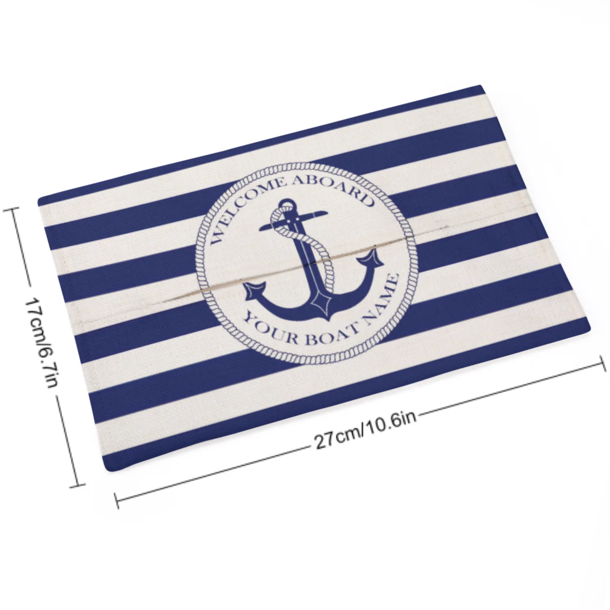 

Коробка для салфеток из льна темно-синего цвета