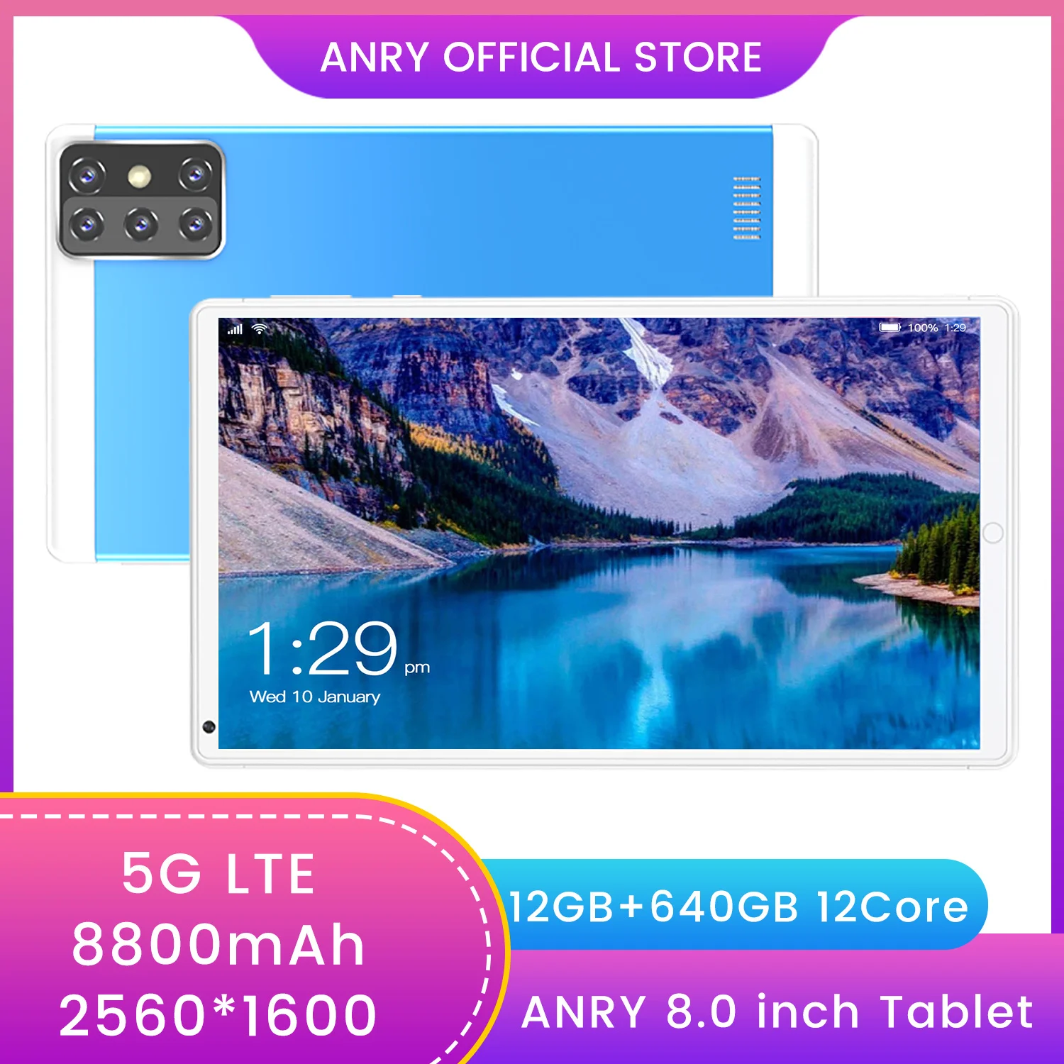 

Global Version 12GB 640GB Pad Air 5G 8800mAh WPS Office Computer 4G LTE Laptop Google Play Tablet Android Dual SIM Notebook