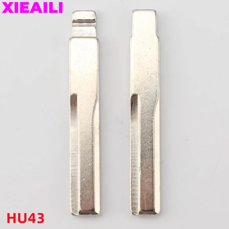 XIEAILI, 50 шт в наборе, HU43 # металлические чистое нерезаное флип KD полотно дистанционного ключа для Opel Vectra/Agila Astra/Combo/Corsa Tigra S633