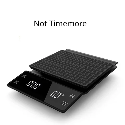 Timemore B22, новая версия, черные зеркальные базовые весы для кофе, кухонные весы с автоматическим таймером для эспрессо и вверх, цифровые