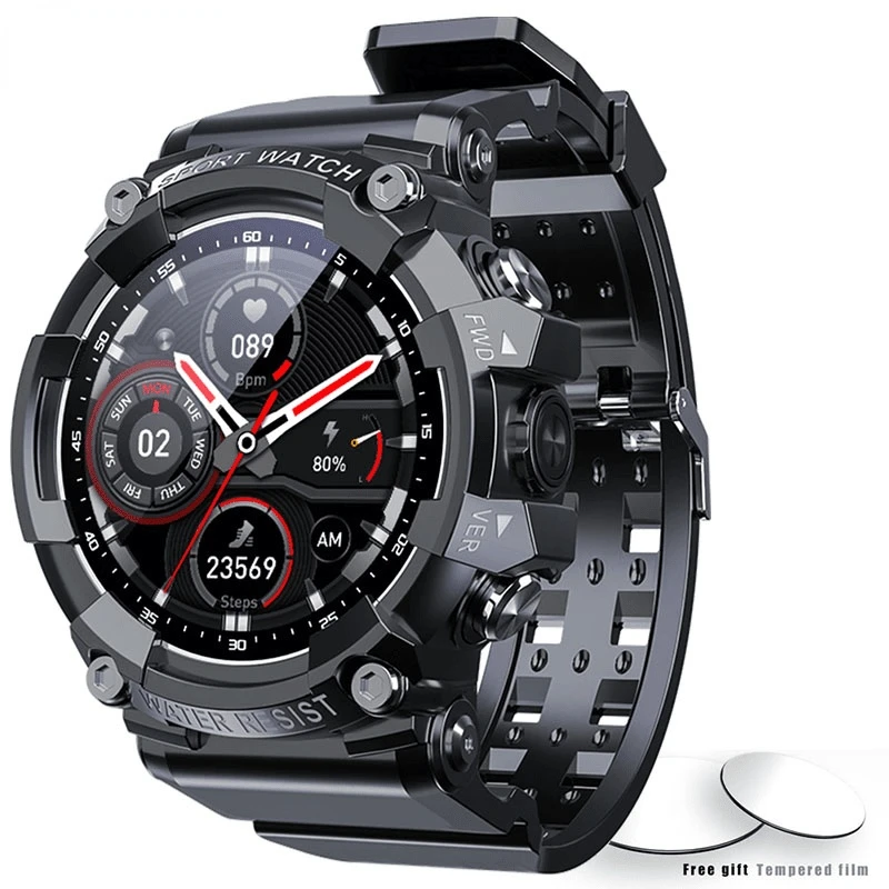 

Smartwatch For Men 3 Relógio Inteligente Homem Chamada Bluetooth Freqüência Cardíaca Ip68 À Prova Dip68 Água Mensagens Lembrete